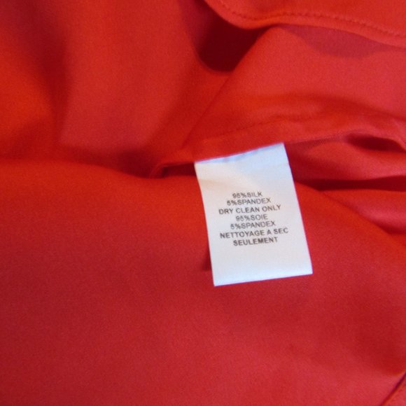 Trina Turk Red Silk Blouse - Picture 8 of 10